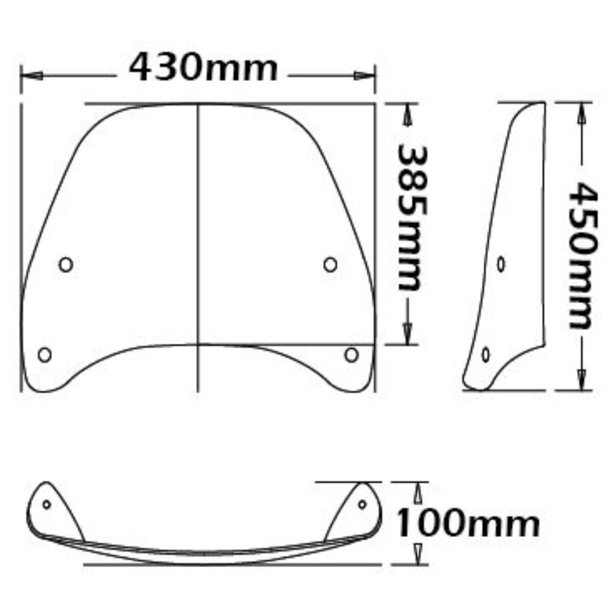 Parabrisas tipo medio BMW R1150R Rockster 2002-2005